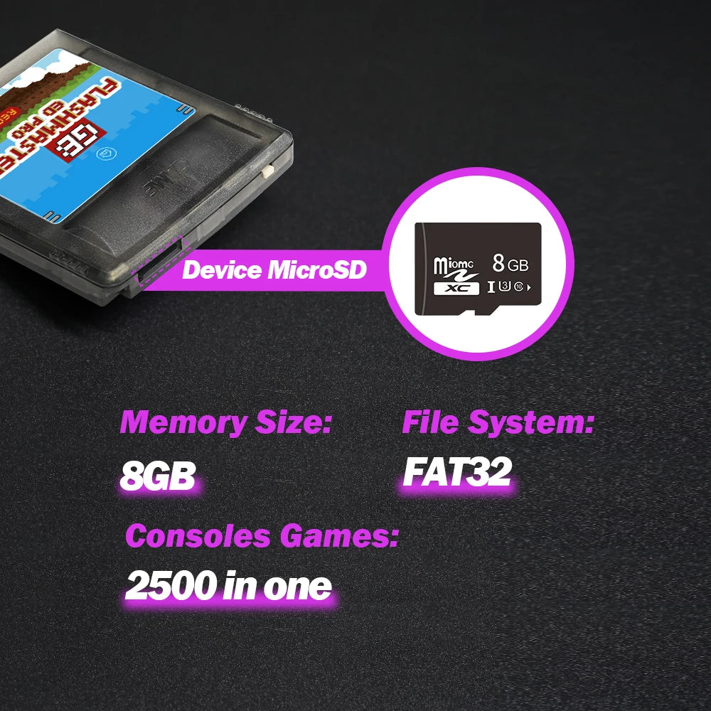 2500 in 1 OS V4 GB Pro Flashmaster Cartridge Game Card For Gameboy/Gameboy Color/GBA SP