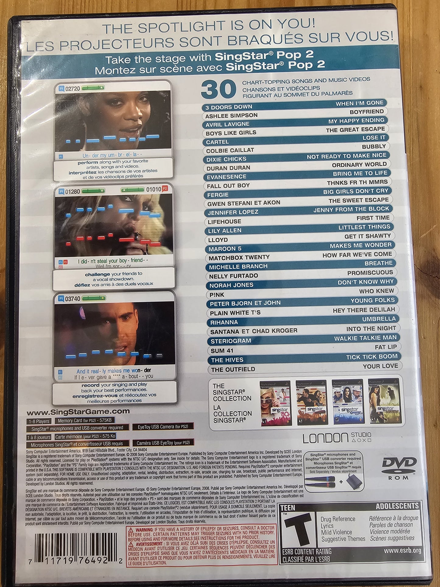 Singstar Pop Vol 2 | Sony Playstation 2