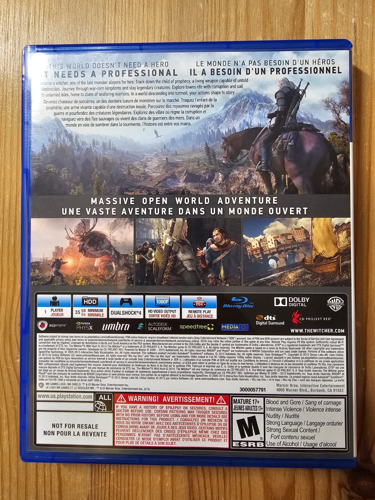 The Witcher III (3) Wild Hunt | Sony PlayStation 4