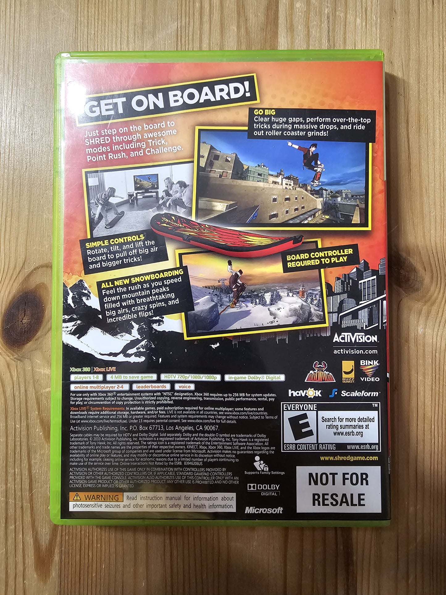 Tony Hawk Shred | Microsoft Xbox 360