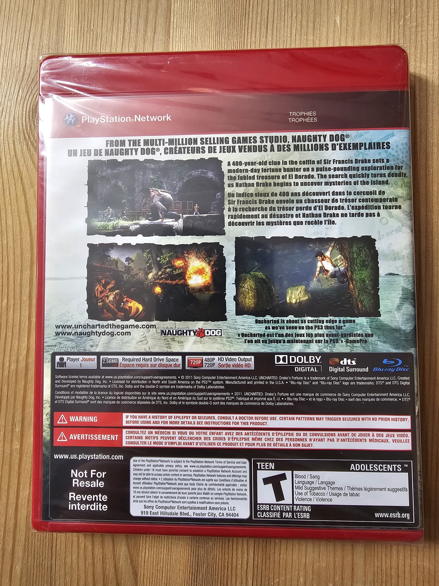 Uncharted Drake's Fortune [Greatest Hits] | Sony PlayStation 3 (2007) SEALED