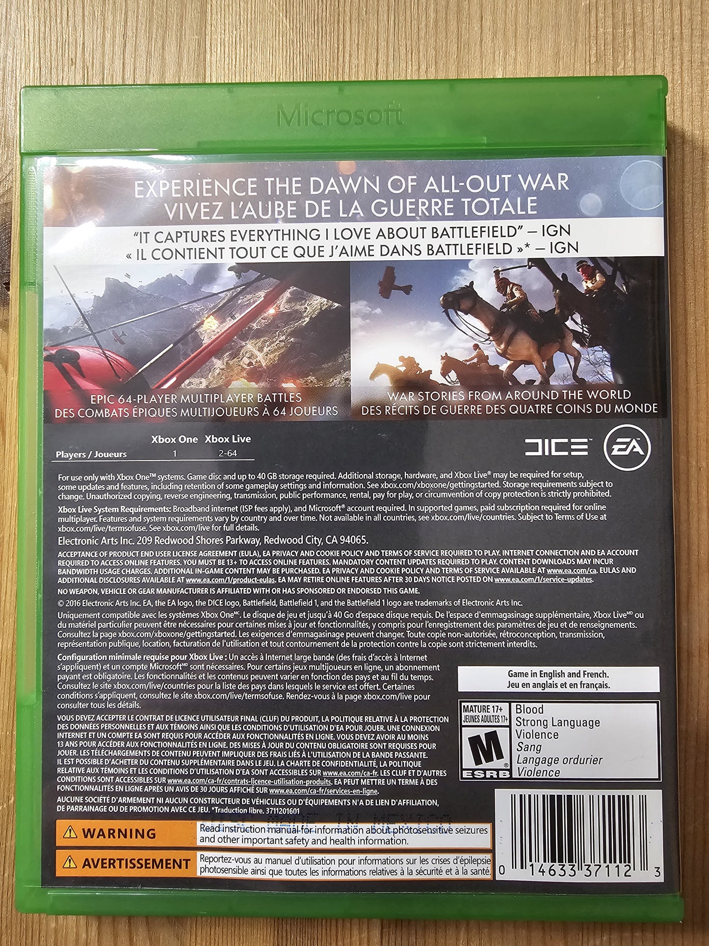 Battlefield 1 | Microsoft Xbox One