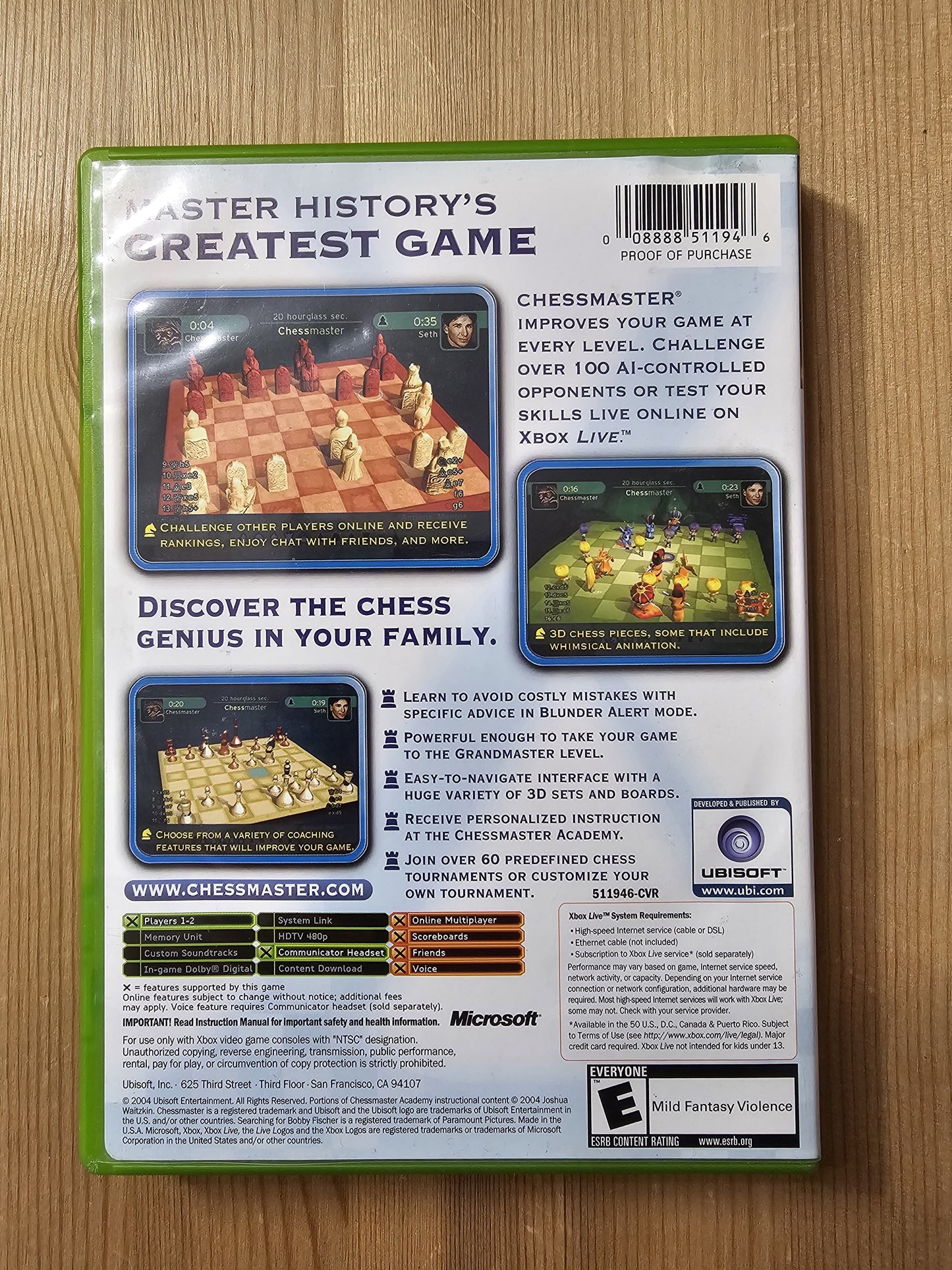 Chessmaster | Microsoft Xbox (2004)