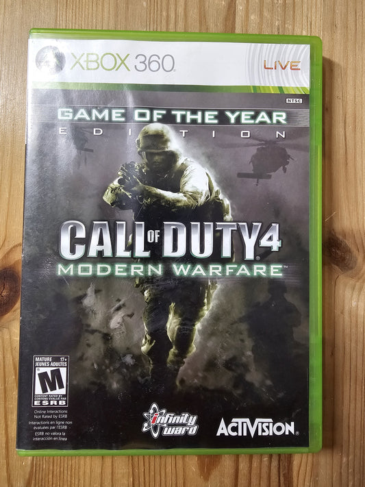 Call of Duty 4: Modern Warfare (Microsoft Xbox 360, 2007)