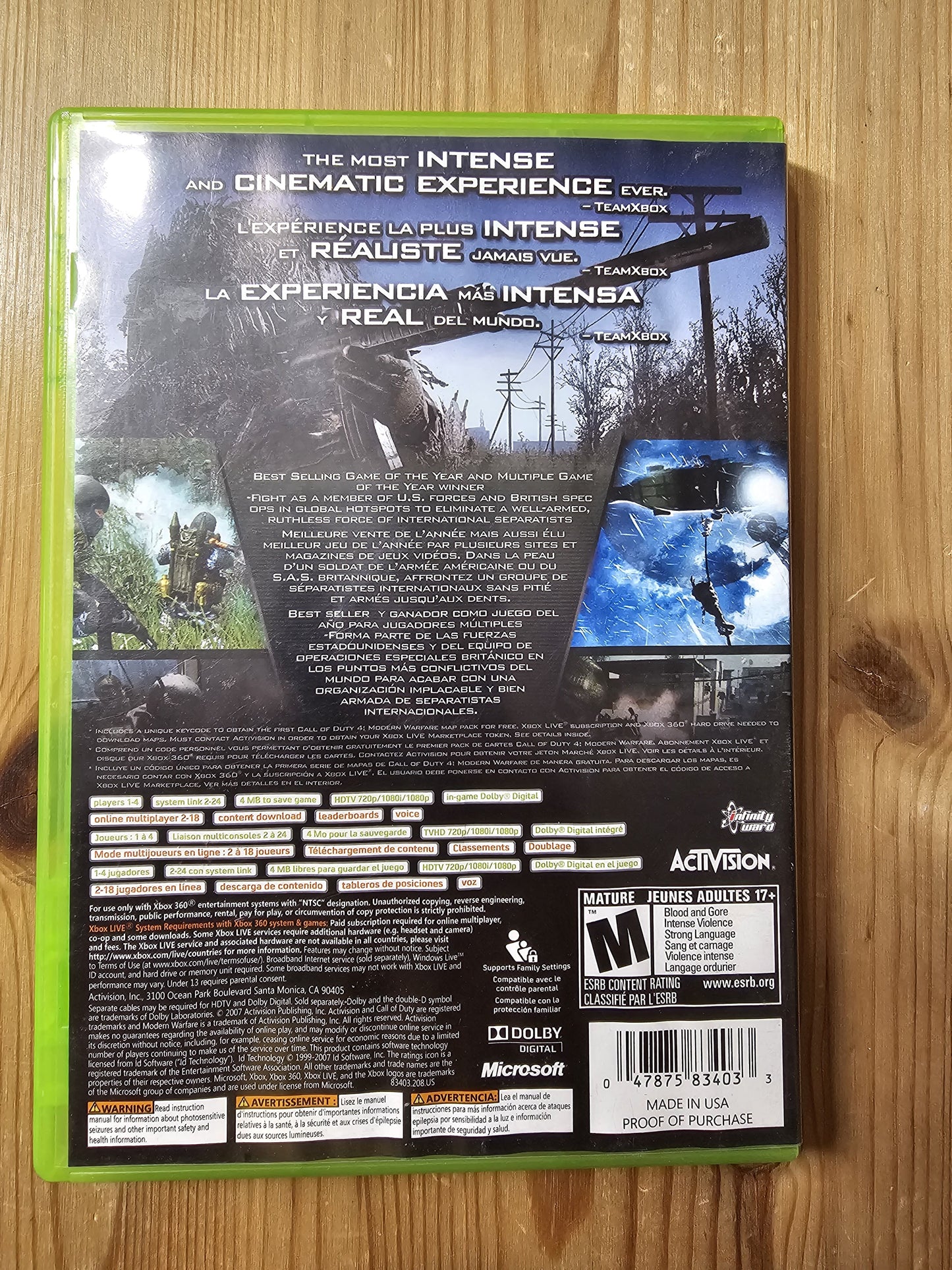 Call of Duty 4: Modern Warfare [GOTY] | Microsoft Xbox 360 (2007)