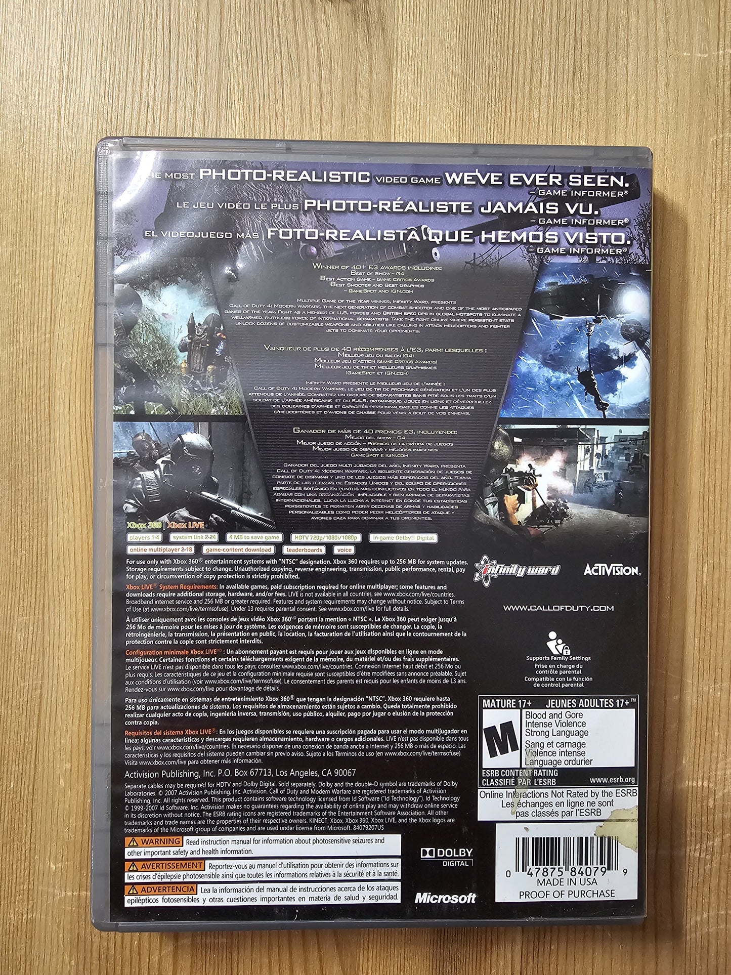 Call of Duty 4: Modern Warfare [PLATINUM HITS] | Microsoft Xbox 360 (2007)