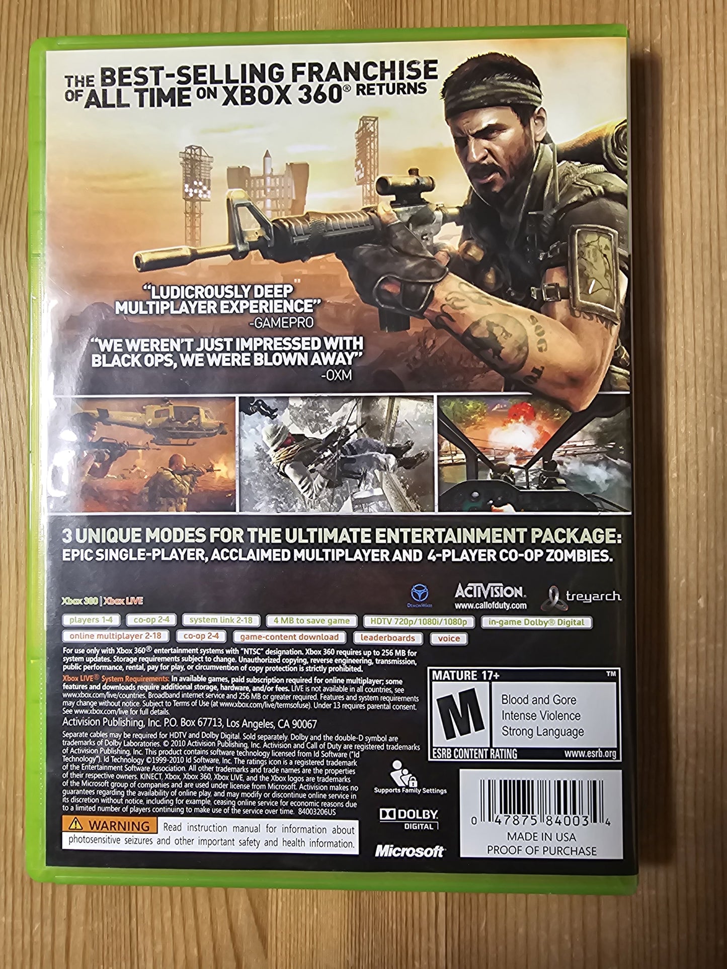 Call of Duty: Black Ops | Microsoft Xbox 360