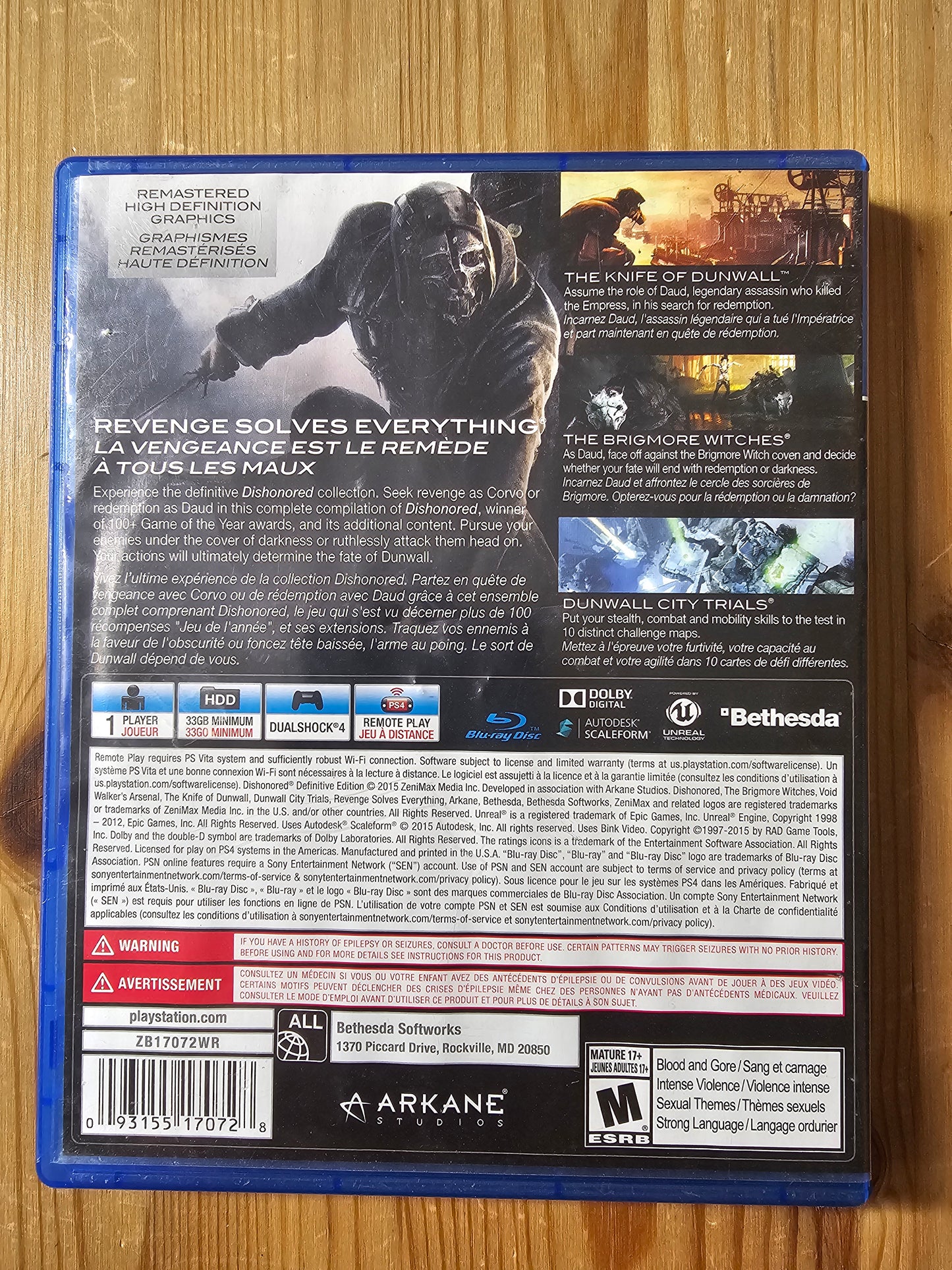 Dishonored: Definitive Edition | Sony PlayStation 4 (2015)