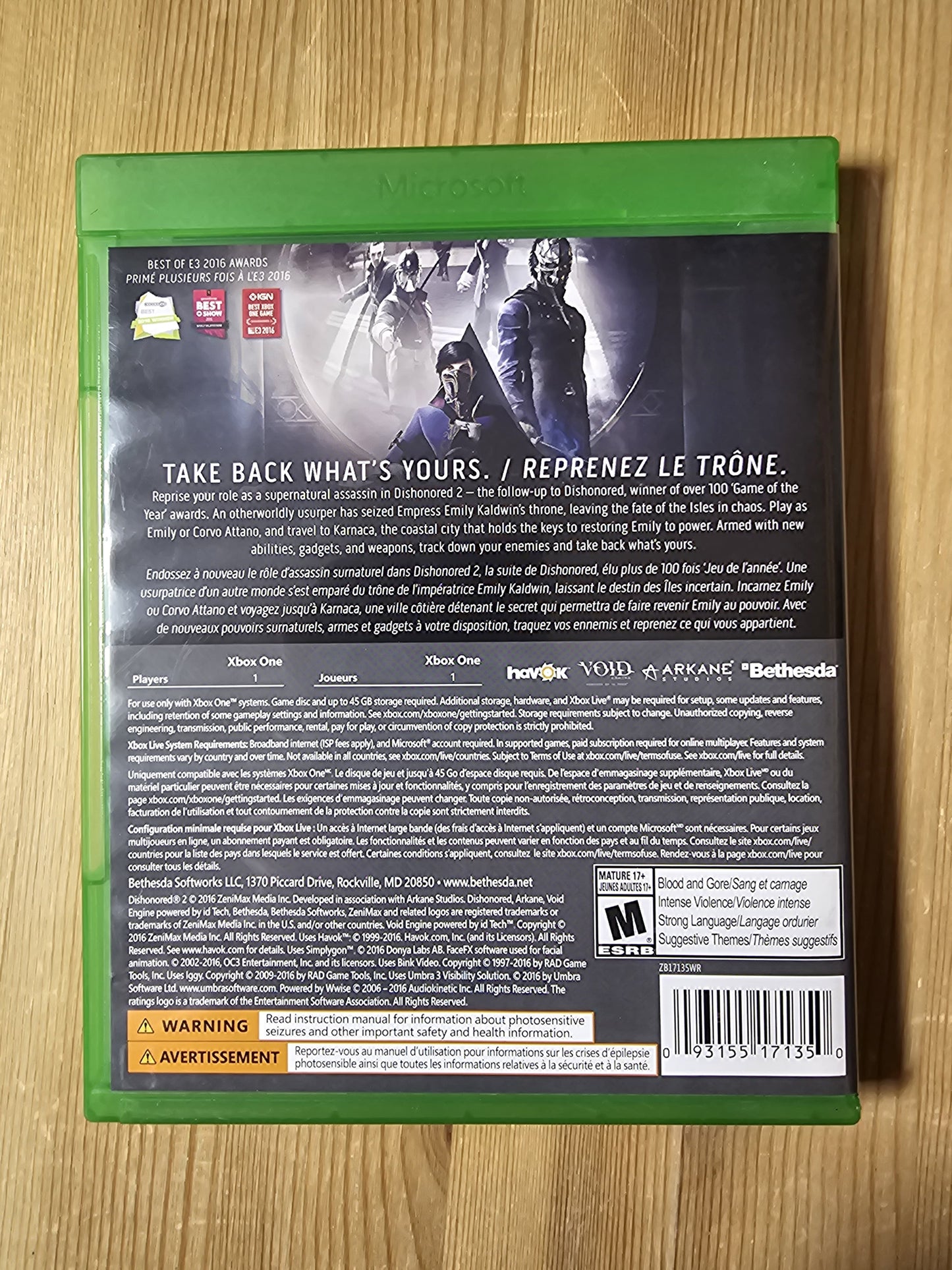 Dishonored 2 | Microsoft Xbox One (2016)