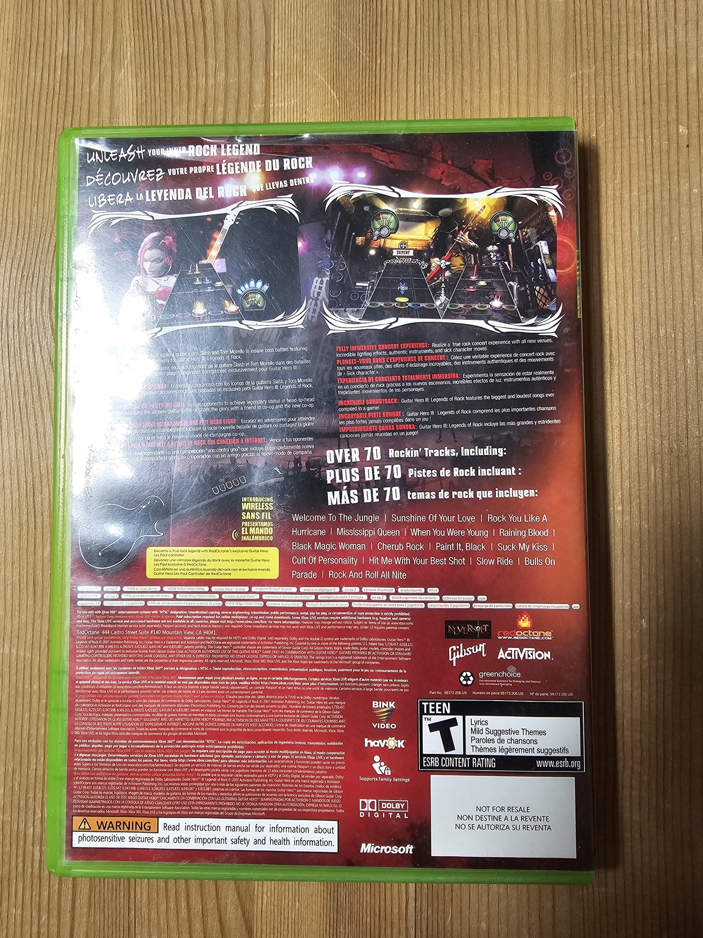 Guitar Hero 3 III: Legends Of Rock | Microsoft Xbox 360 (2007)