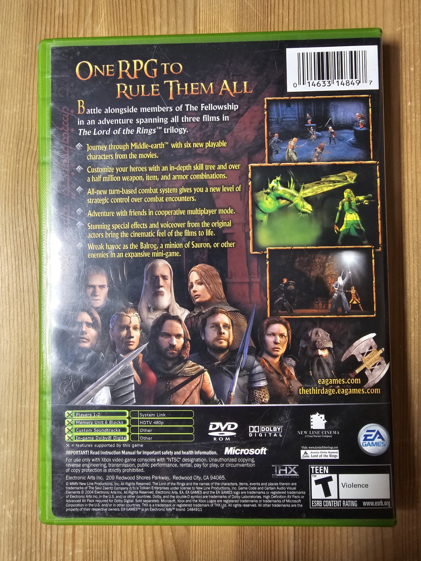 Lord of the Rings: The Third Age | Microsoft Xbox (2004)