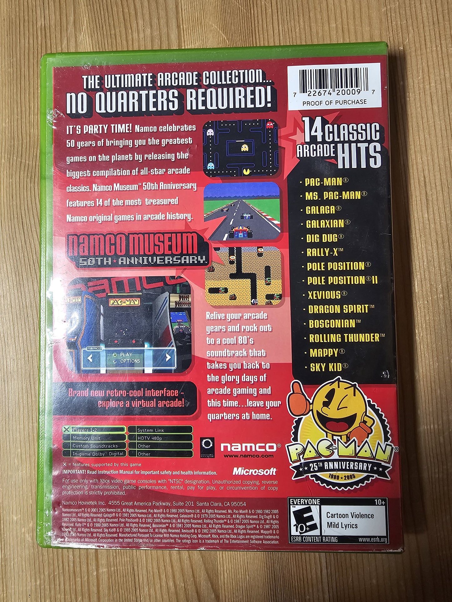 Namco Museum [50th Anniversary] | Microsoft Xbox (2005)