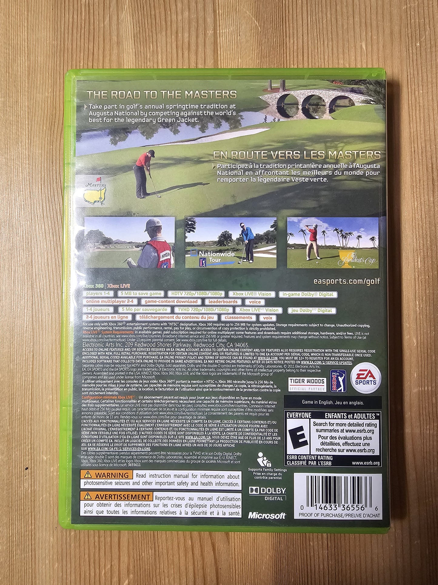 Tiger Woods PGA Tour 12: The Masters | Microsoft Xbox 360 (2011)