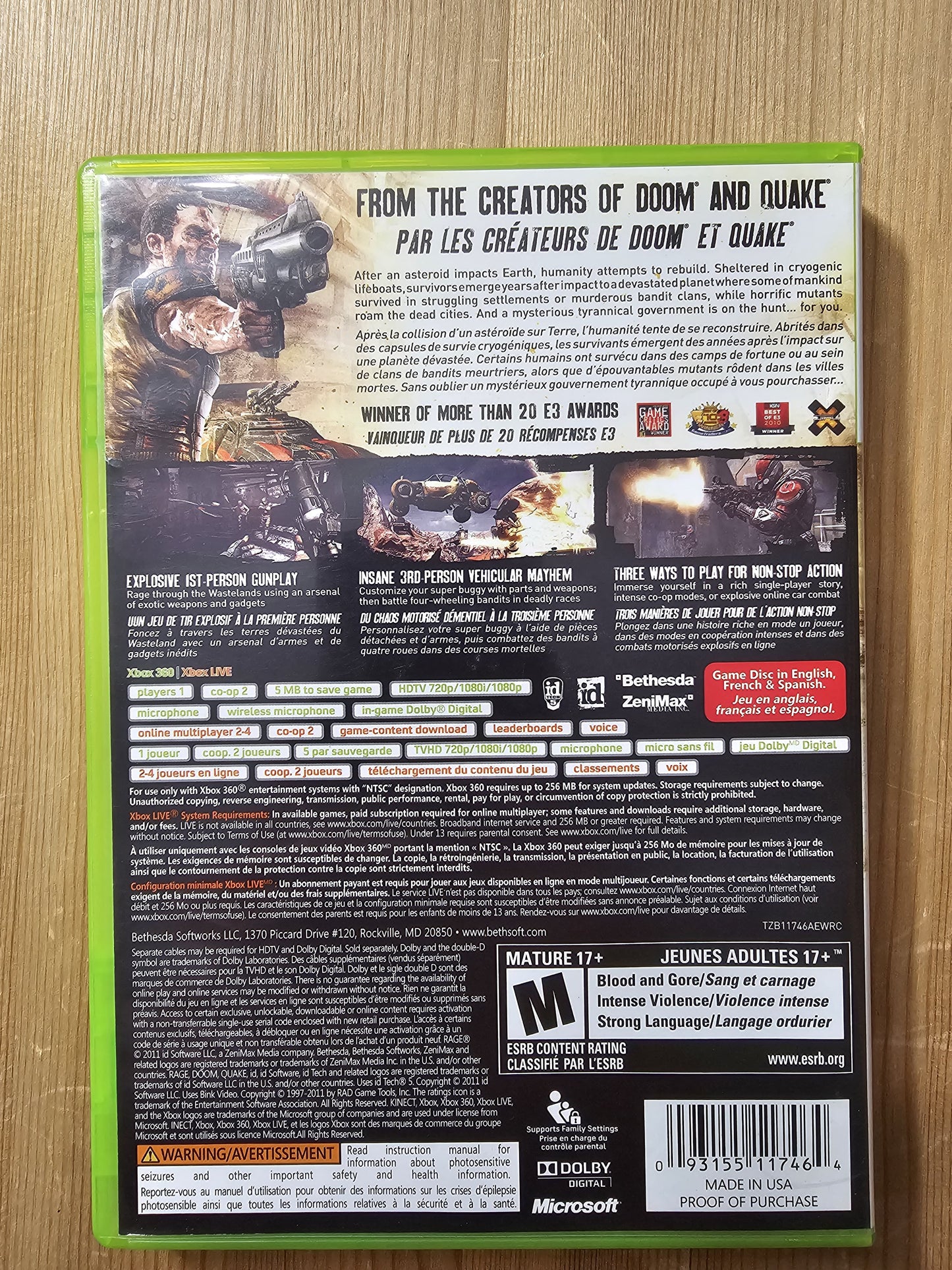 Rage: Anarchy Edition | Microsoft Xbox 360 (2011)