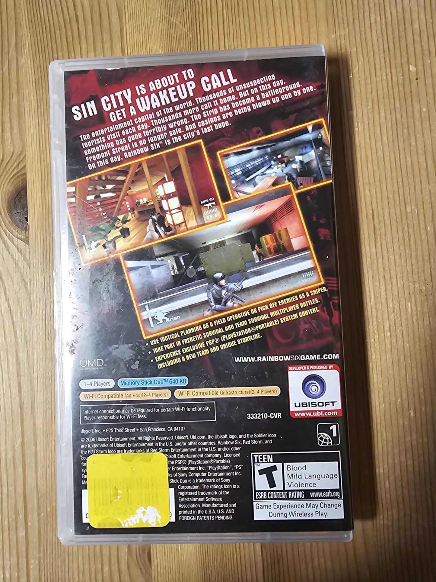 Tom Clancy's Rainbow Six Vegas | Sony PSP