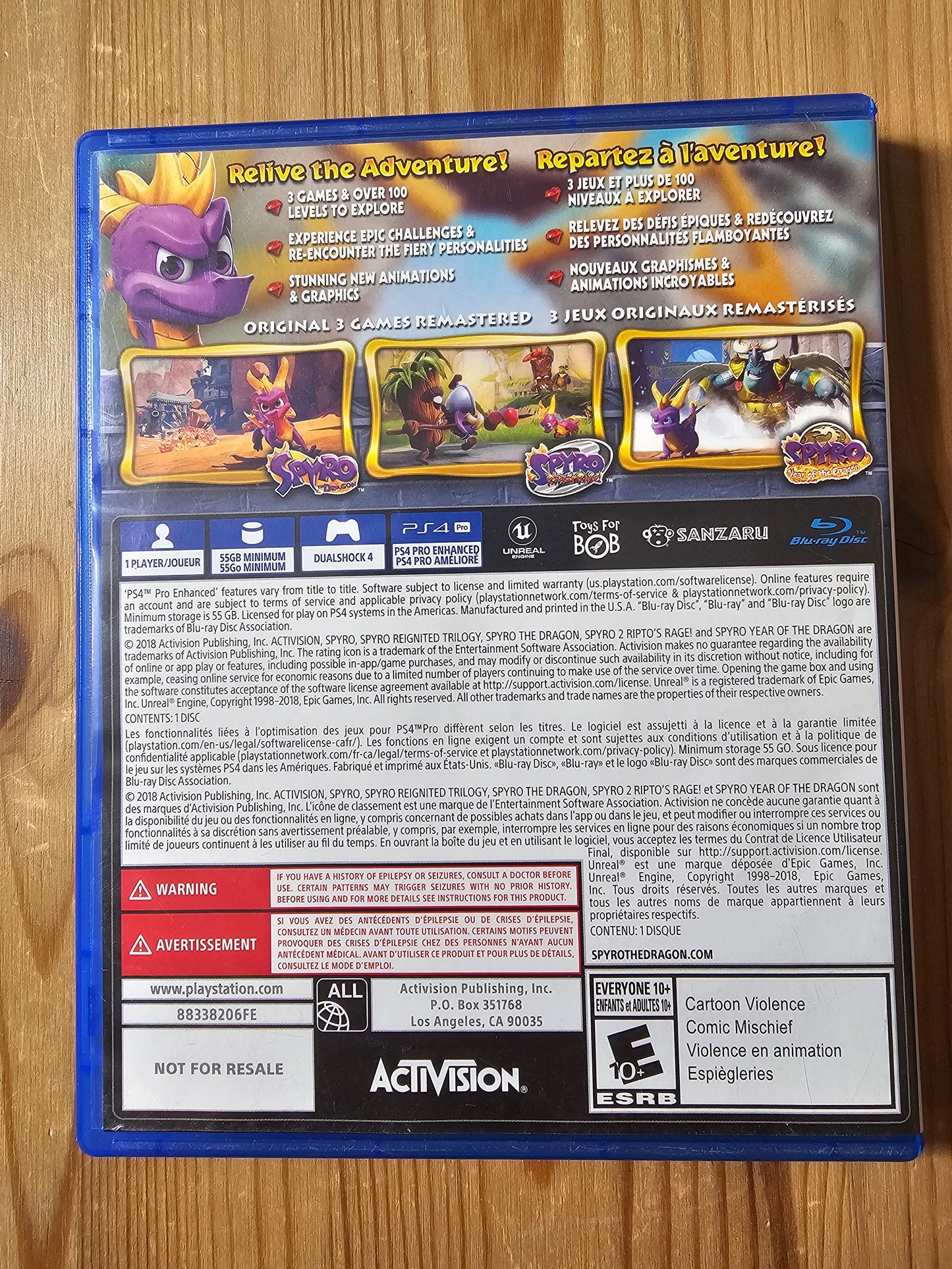 Spyro Reignited Trilogy. PS4
